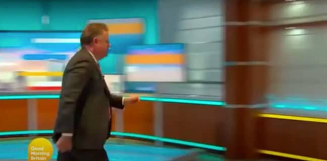 Piers stormed off set and later quit. Credit: ITV