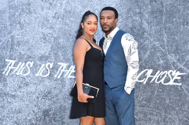Ashley Walters With Hist Wife Danielle Isaie. Credit: PA