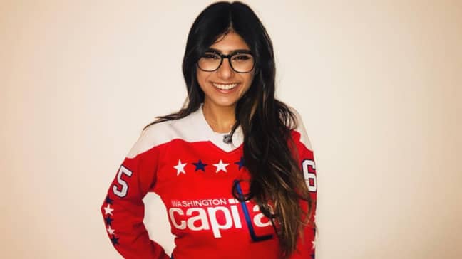 Mia got a little too close to the action Credit: Instagram/Mia Khalifa