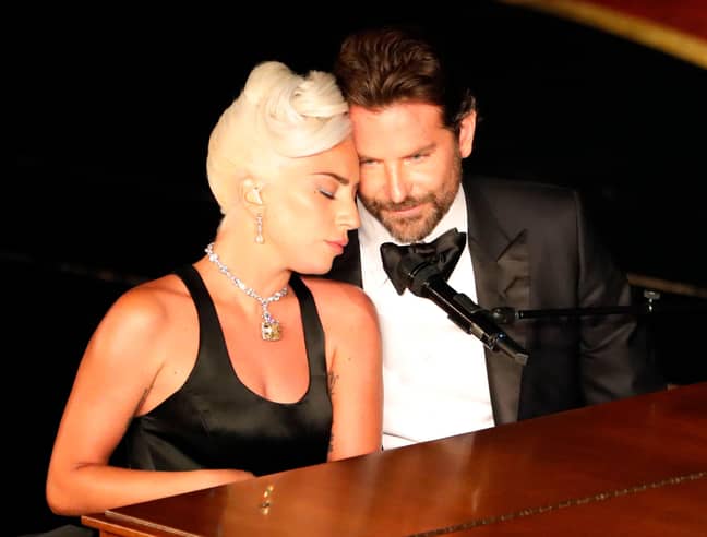 Bradley Cooper and Lady Gaga at the 2019 Oscars. Credit: REUTERS/Alamy Stock Photo