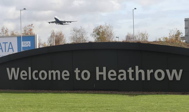 The plane was descending to land at Heathrow Airport. Credit: PA