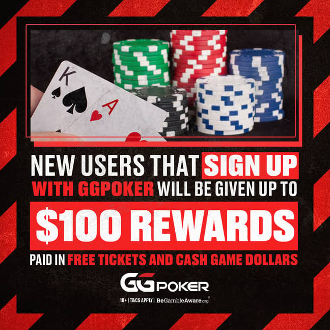 GGPoker's Sign Up Offer