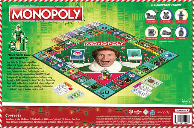 Christmas Collectible Buddy the Elf Movie Edition NEW Monopoly Elf Board Game