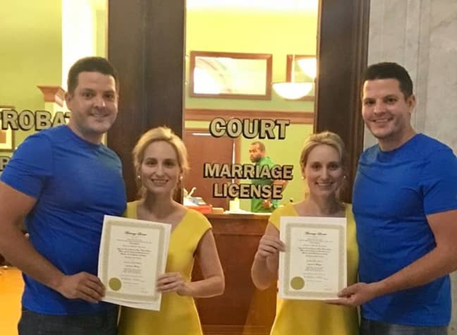 The siblings got married and August in Twinsburgh, naturally. Credit: Summit County Probate Court
