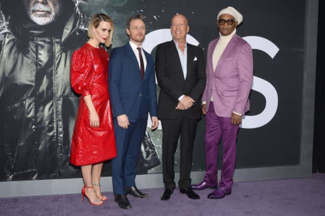 Sarah Paulson (L), James McAvoy (next to Paulson) and Samuel L. Jackson (R) have all been named as presenters. Credit: PA