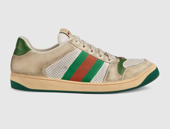 Would you pay over £600 for a pair of grubby-looking sneakers? Credit: Gucci