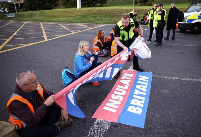 Insulate Britain activists have shut down motorways such as the M25 in protest. Credit: Alamy