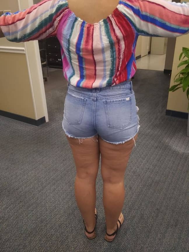 Sexy short shorts teen ass