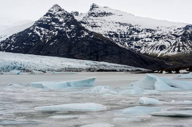 The Jökulsárlón glacial lagoon in Vatnajökull National Park, close to where the glacier calved. Credit: PA