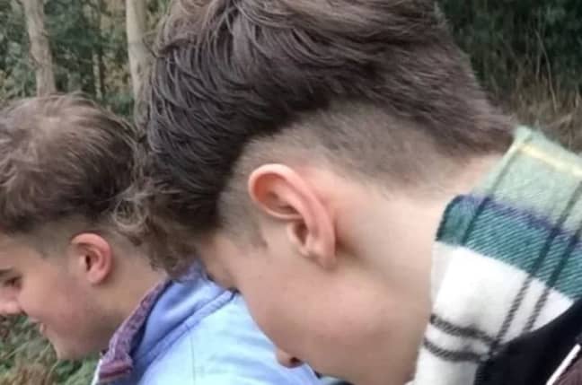 Ollie's neo-mullet. Credit: SWNS