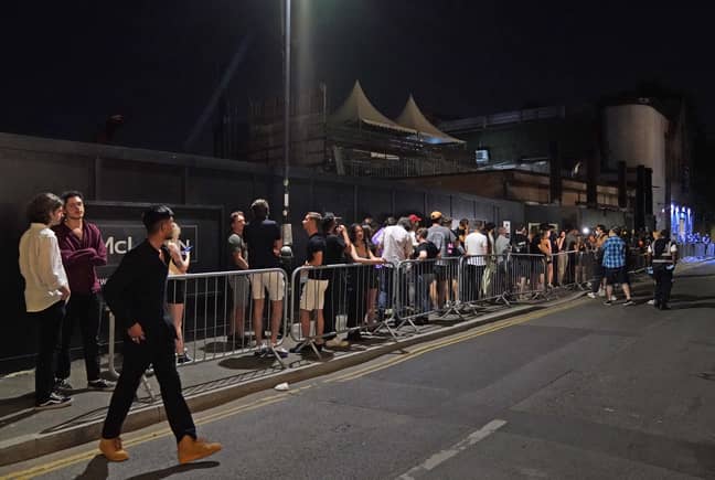 People queuing outside Egg nightclub in London. Credit: PA