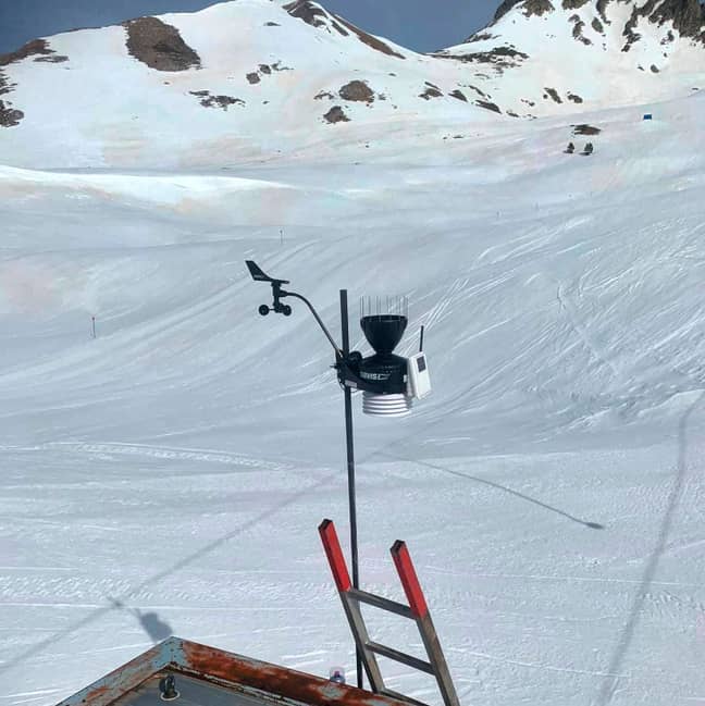 The ski resort where the record-breaking temperature was registered yesterday (6 January). Credit: Newsflash/@pnaltpirineu