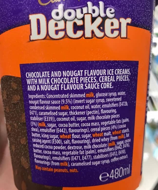 The Double Decker ice cream even has a chewy nougat core. Credit: Kev's Snack Reviews/Instagram