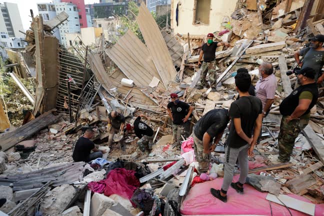 Emergency services are still desperately trying to find survivors in the rubble. Credit: PA