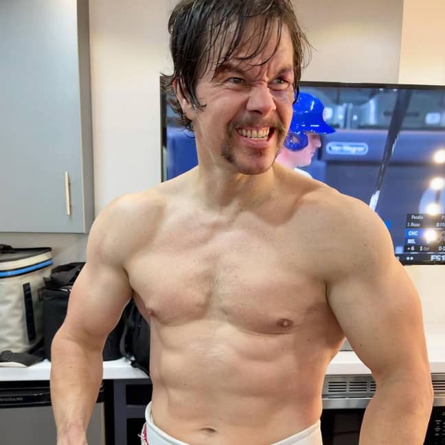 Wahlberg before the transformation. Credit: Instsgram/@markwahlberg