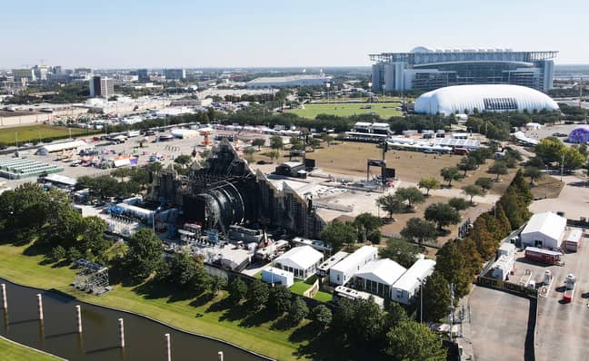 The festival set-up at NRG Park in Houston. Credit: PA
