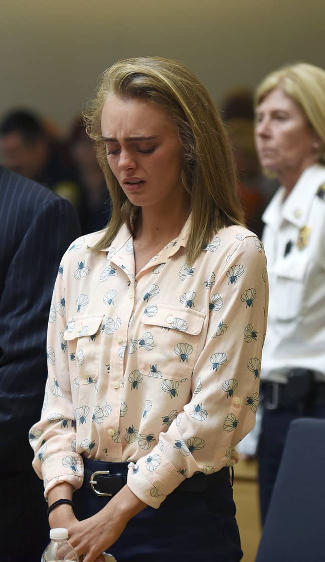 Michelle Carter cried after being found guilty of involuntary manslaughter. Credit: PA