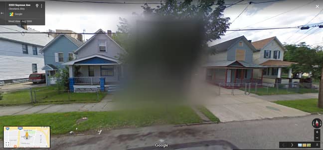 The 'House Of Horrors' is Blurred Out. Credit: Google Maps