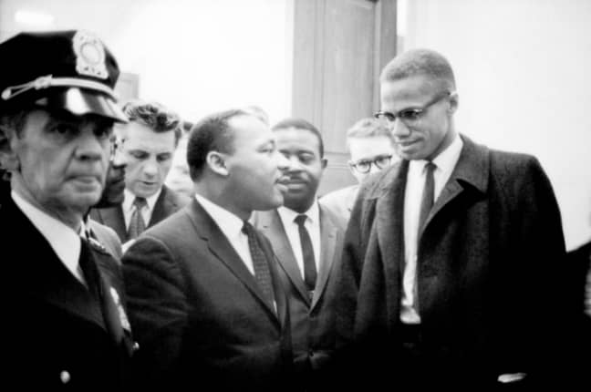 Martin Luther King and Malcolm X. Credit: GL Archive/Alamy Stock Photo