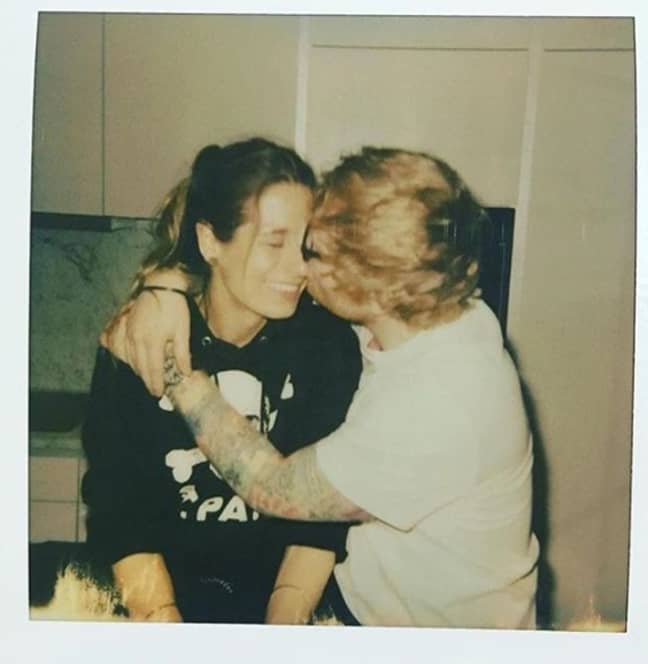 Ed Sheeran with Cherry Seaborn. Credit: Instagram