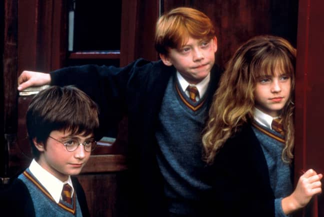 Daniel Radcliffe and his castmates in the first movie. Credit: Warner Bros
