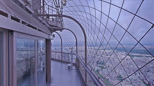 Google Maps: The View From the top of the Eiffel Tower. Credit: Google Maps