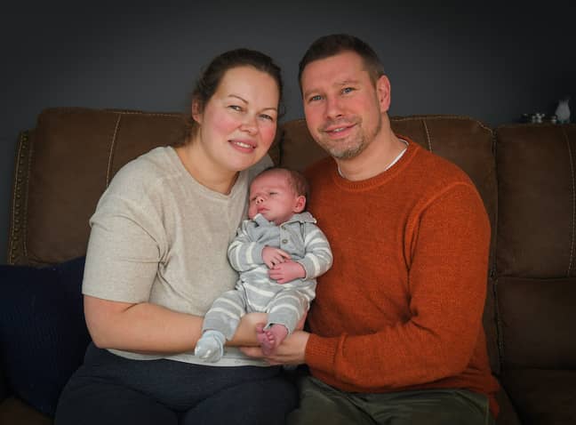 Hannah and Matthew have now settled at home. Credit: Triangle News 