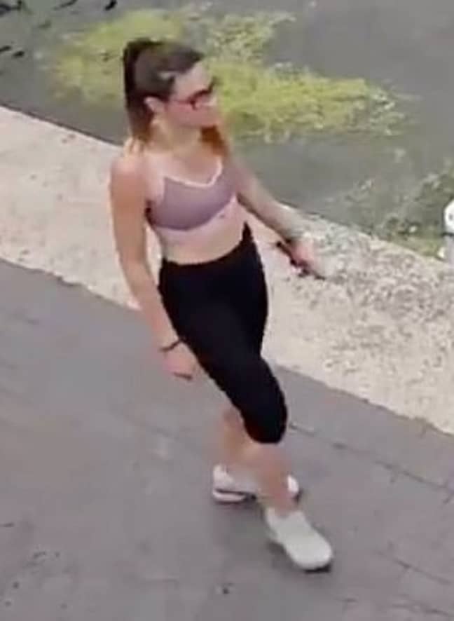 The woman that police want to speak to in connection with the incident. Credit: Twitter