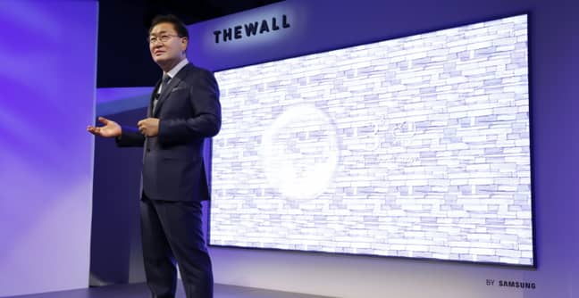 The Wall was presented at the Consumer Electronics Show (Credit: Samsung)