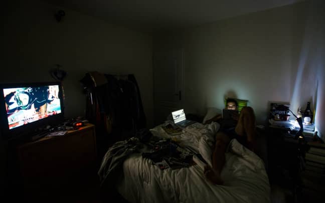 It turns out that staying up all night watching TV and eating isn't good for your health? Credit: Flickr