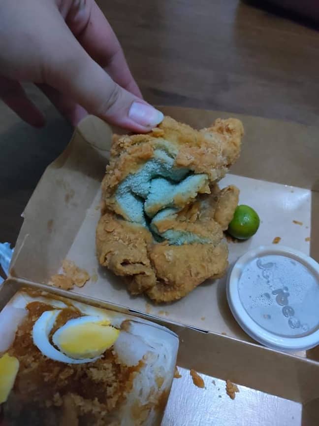 A deep fried towel in the Jollibee order.