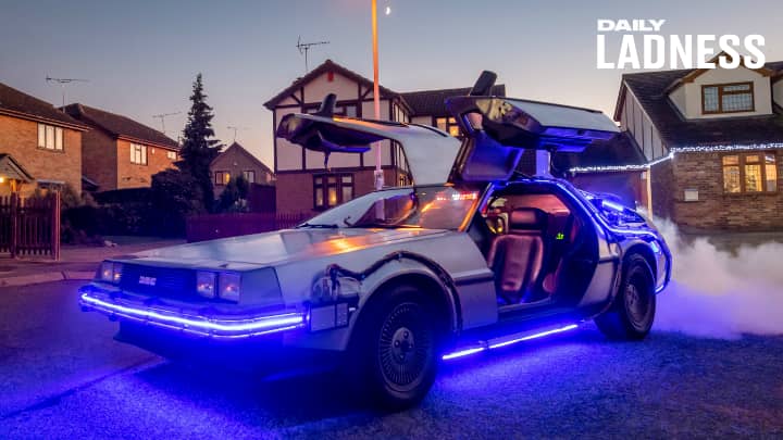 Dad Spends £80k Converting Car Into Back To The Future DeLorean