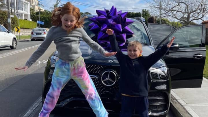 Woman Buys Nine-Year-Old Daughter And Seven-Year-Old Son Brand New Mercedes