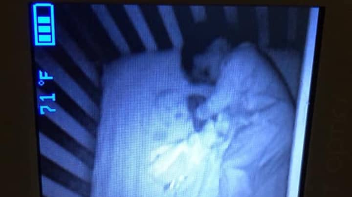 Mum Gets A Fright When She Spots 'Ghost Baby' In Her Son's Cot
