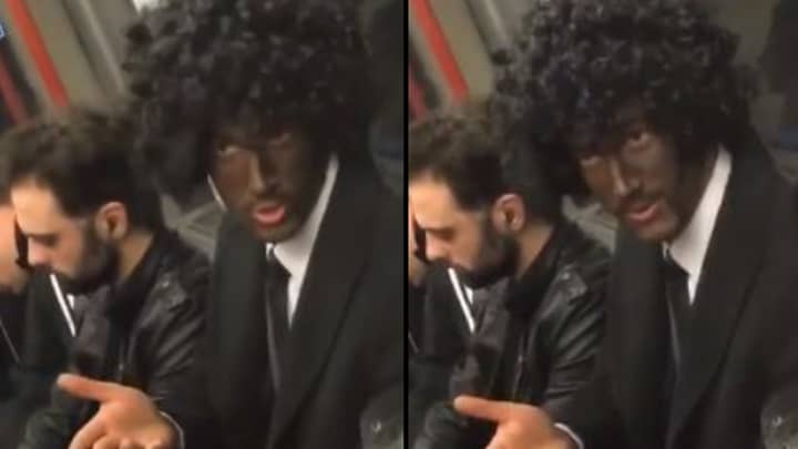 Tube Passenger Sparks Outrage After Painting His Face Black For Halloween Costume 