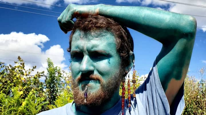 Meet The Man Who Is Slowly Getting His Entire Body Tattooed Blue