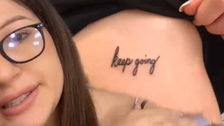 Woman Gets ‘Inspirational’ Tattoo On Thigh But It's Accidentally Very Sexual