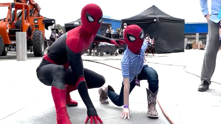 Tom Holland Meets Young Boy Who Saved His Sister From Vicious Dog Attack