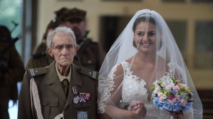 WWII Hero Dies Two Days After Walking Granddaughter Down The Aisle 