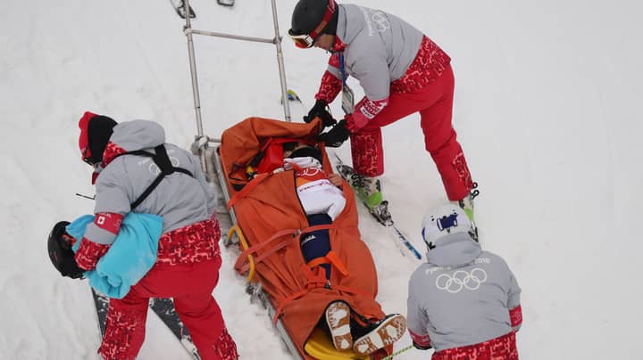 Snowboarder Suffers Horror Crash At Winter Olympic Games 