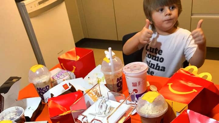 Hungry Three-Year-Old Orders Huge McDonald's Feast With Mum's Phone