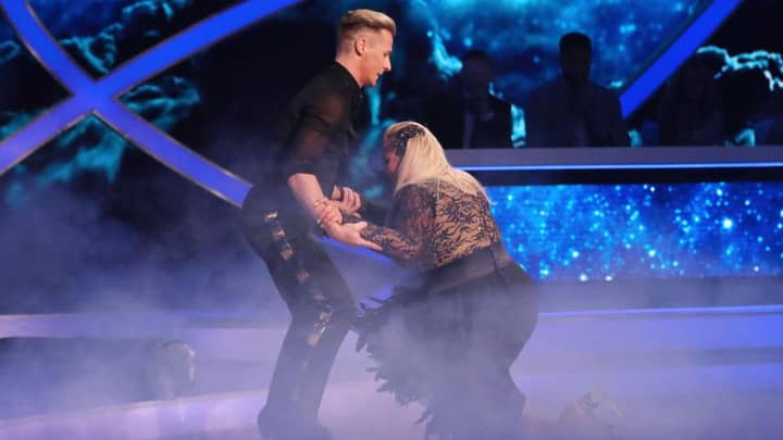 Gemma Collins Falls Down During Routine On Tonight's Dancing On Ice