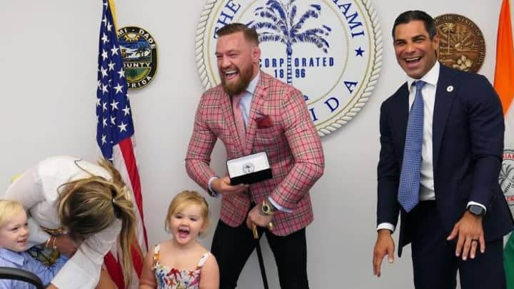 Conor McGregor Given Key To City Where He Was Arrested For Robbery