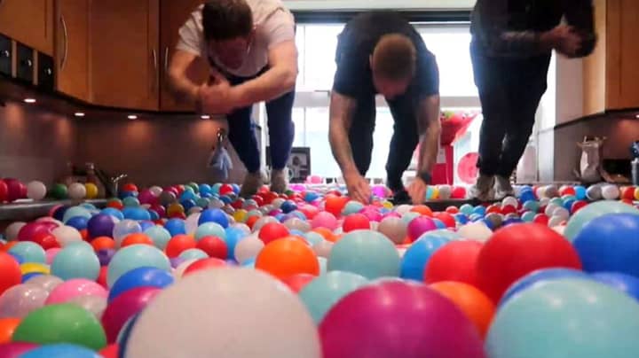 Dad Turns His House Into A Giant Ball Pit Filled With 250,000 Balls