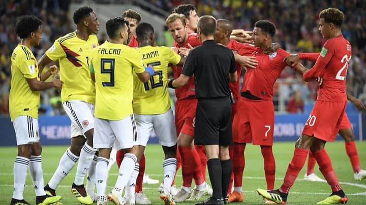 England Fans Fuming Over 'Disgusting' Behaviour Of Colombia Team 