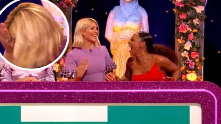 Red-Faced Holly Willoughby Responds To Question About Lesbian 'Experimentation' on Celebrity Juice