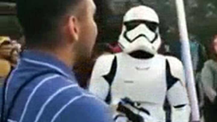 Lightsaber-Wielding Star Wars Fan Destroyed By Stormtrooper At Disneyland 