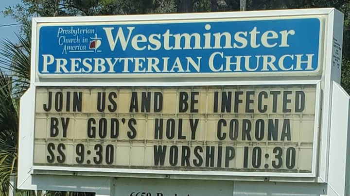 Florida Church Tells Parishioners ‘Join Us And Be Infected By God’s Holy Corona’