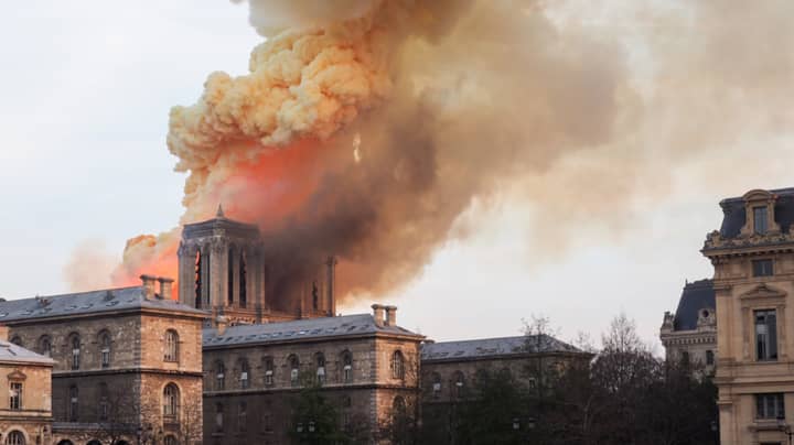 French President Emmanuel Macron Vows To Rebuild Notre-Dame Cathedral In Five Years