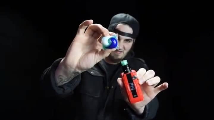 Latest Challenge Trend Gets Weirder As Guy Vapes A Tide Pod